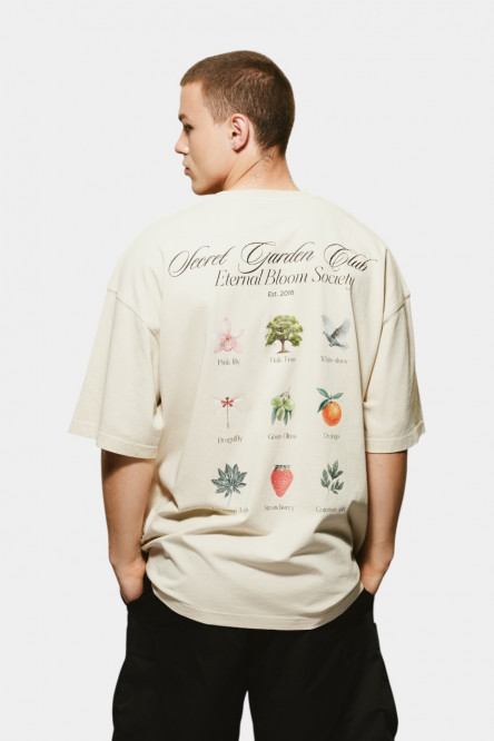 Бежева футболка Secret Garden Club