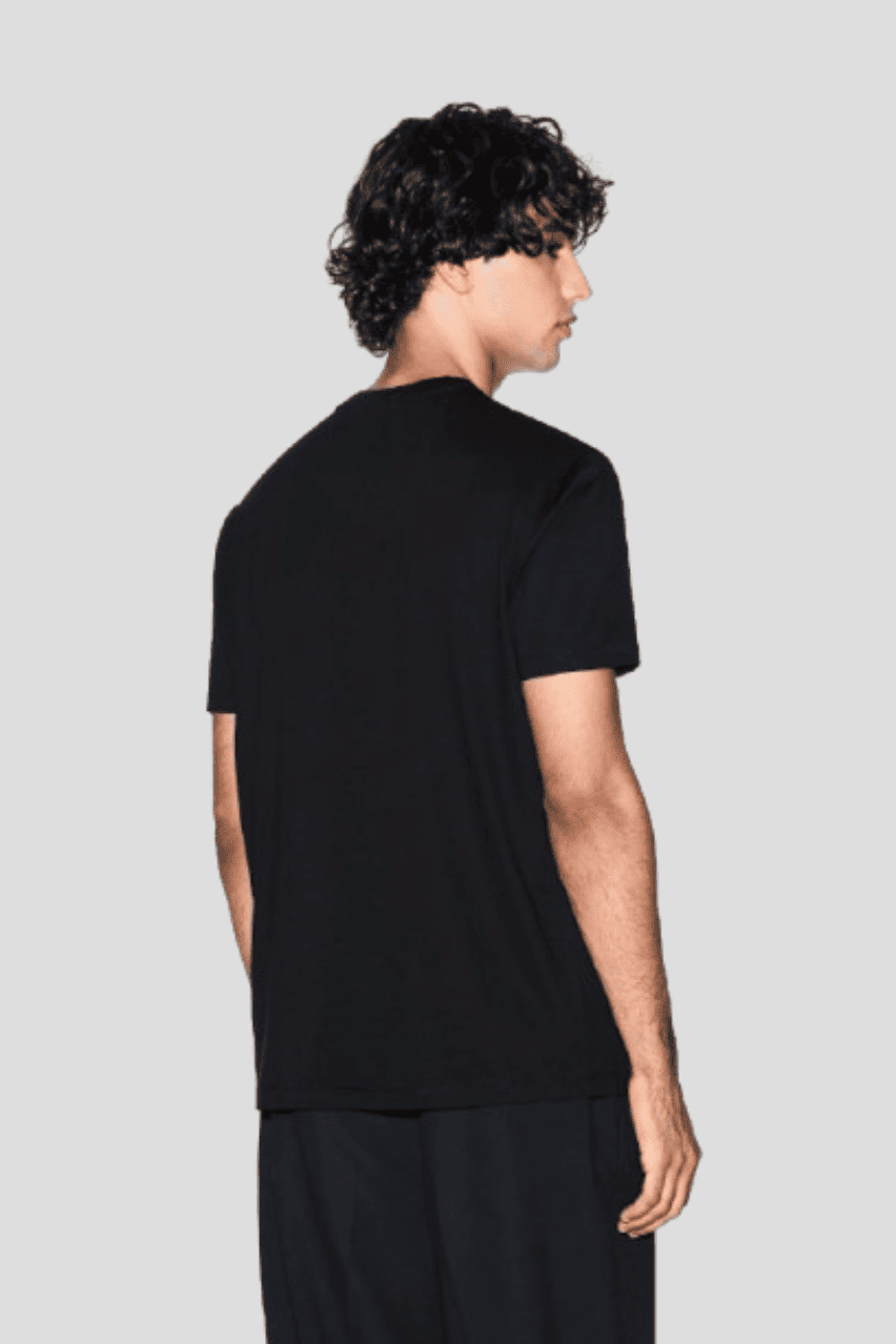 Чоловіча футболка Armani Exchange чорна з логотипом