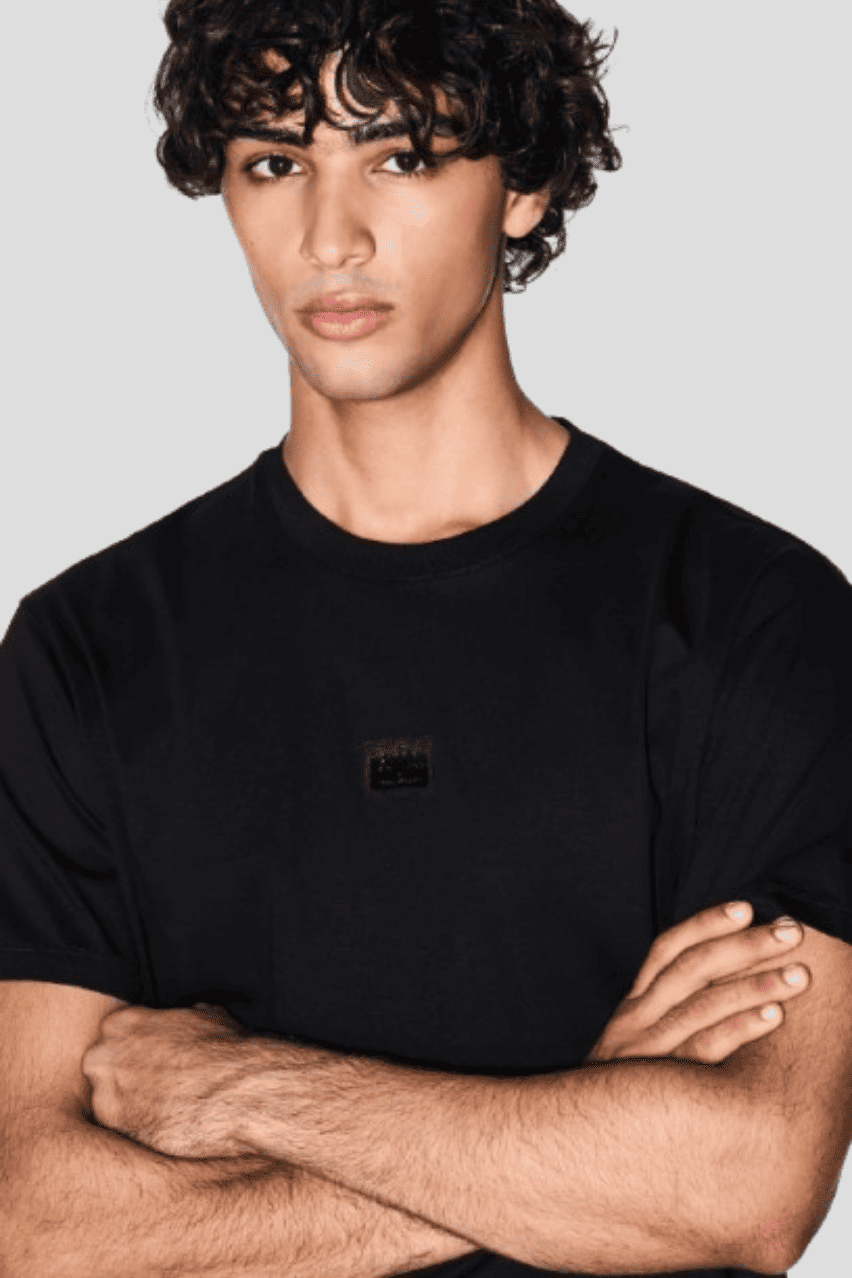 Чоловіча футболка Armani Exchange чорна з логотипом