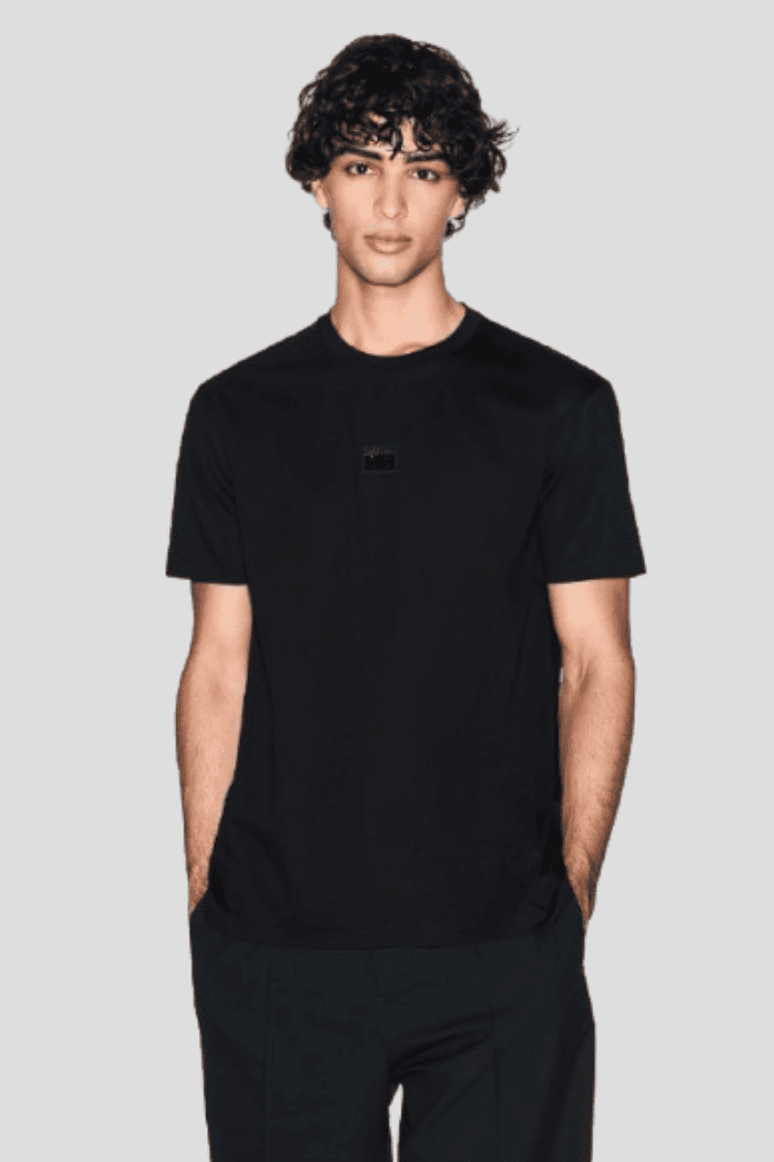 Чоловіча футболка Armani Exchange чорна з логотипом