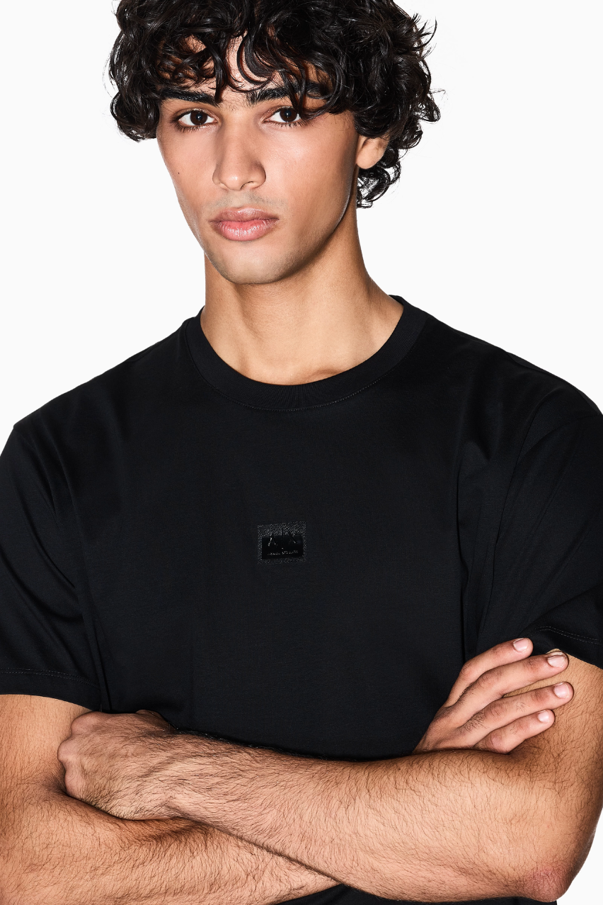 Мужская футболка Armani Exchange черная с логотипом