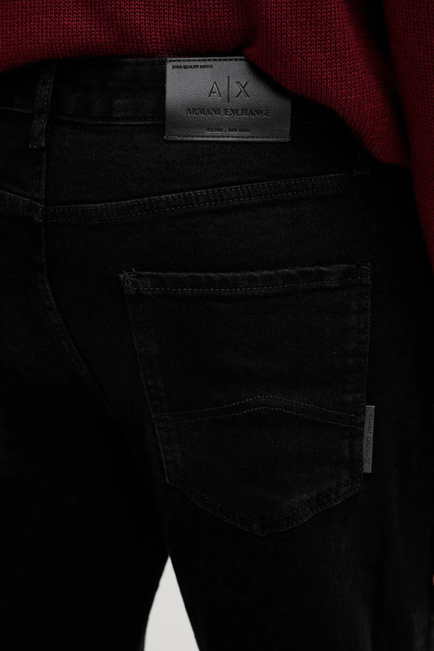 Чоловічі джинси Armani Exchange чорного кольору