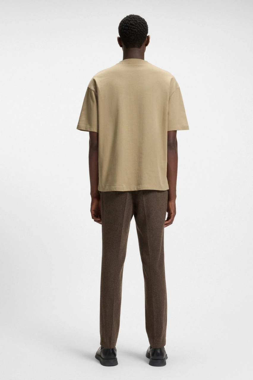 Футболка HUGO Dinkee Oversize бежева