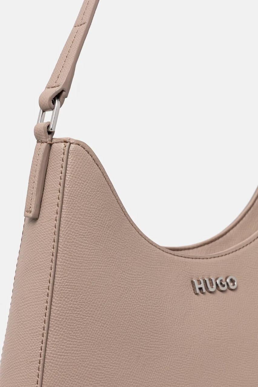 Жіноча бежева сумка HUGO Chris Hobo Big 50541768