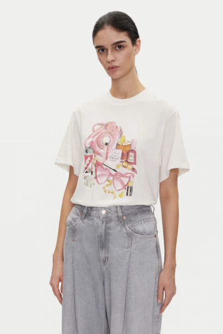 Жіноча футболка Vintage Tee_15 молочна