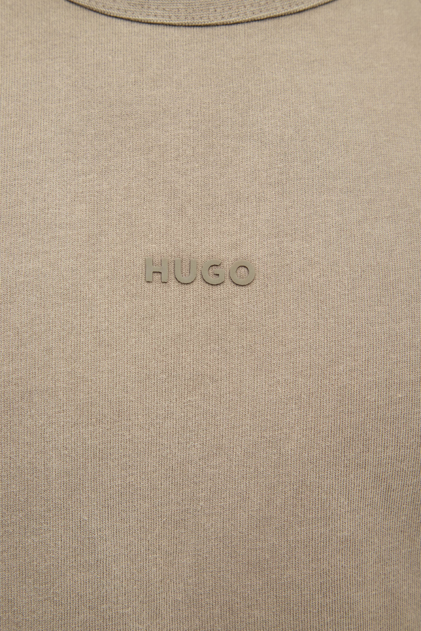 Бежевa чоловіча футболка HUGO Docku