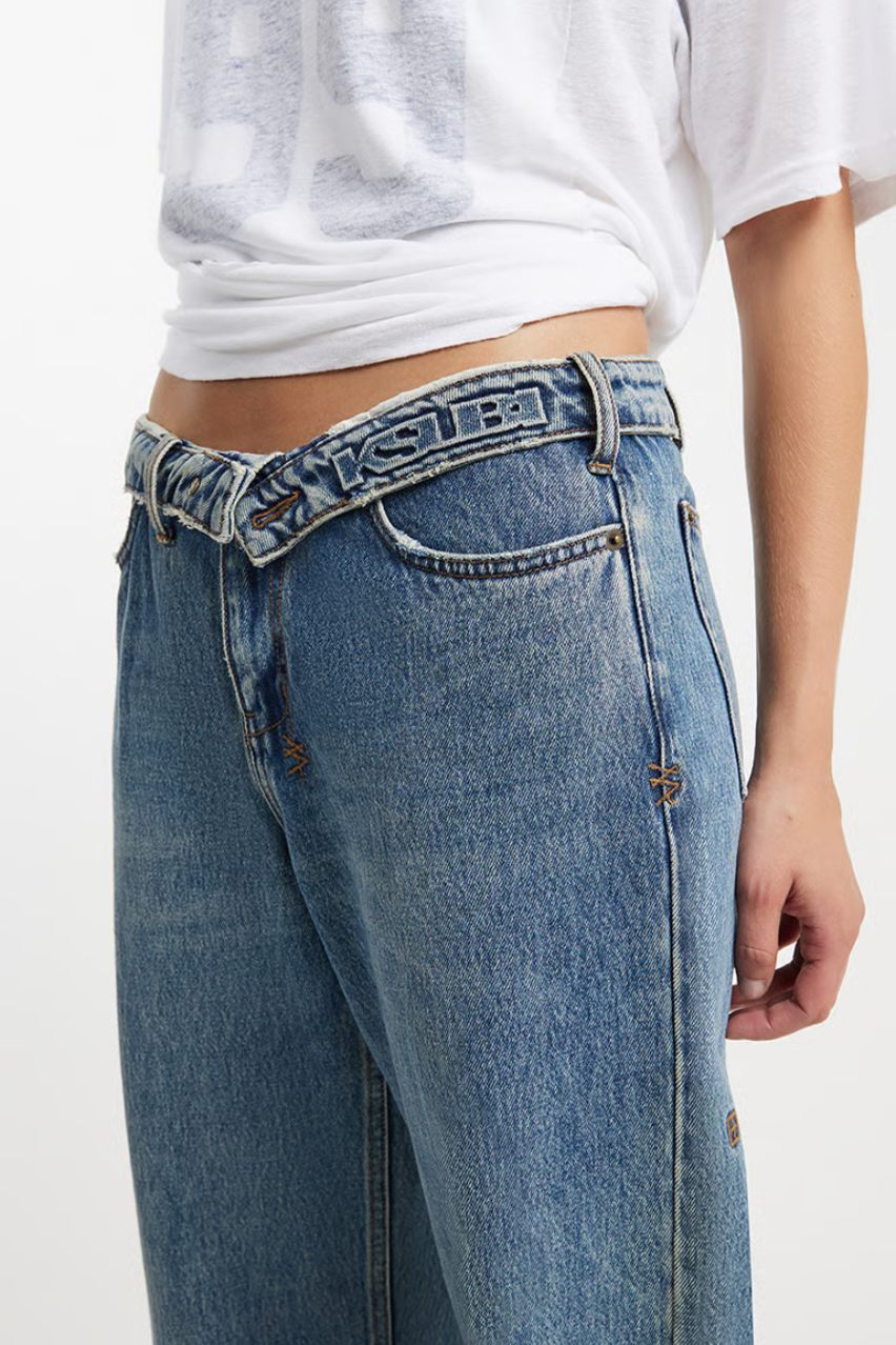 Женские джинсы Ksubi Low Rider Flip Jean синие