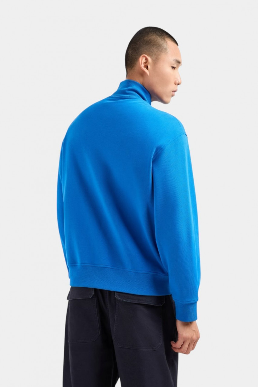 Синя олімпійка з французького трикотажу 6DZMJJ ZJ4XZ 15DS Armani Exchange