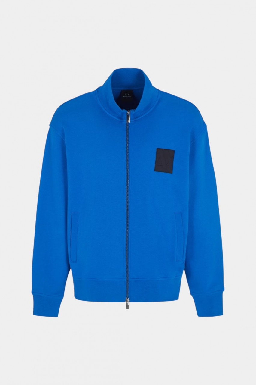 Синя олімпійка з французького трикотажу 6DZMJJ ZJ4XZ 15DS Armani Exchange