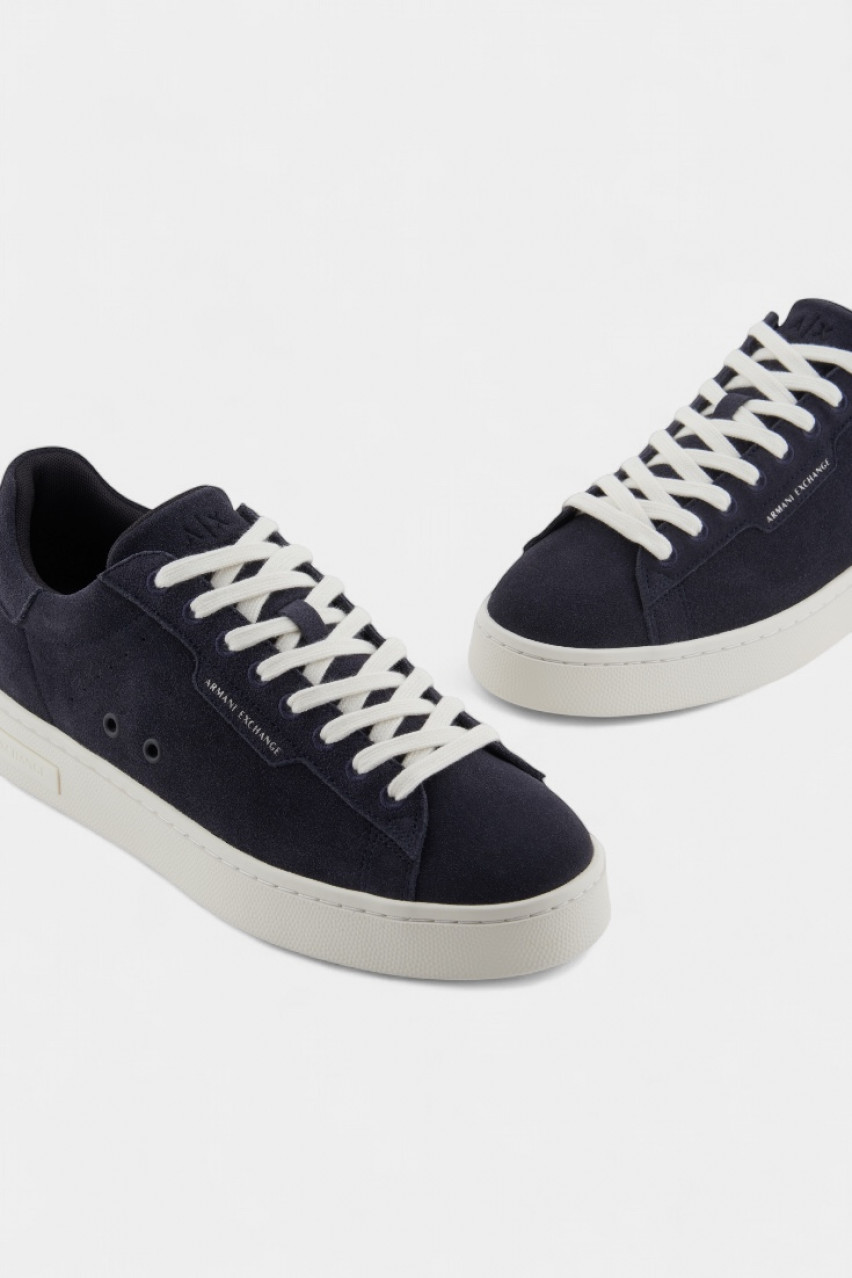 Темно-сині замшеві кеди з логотипом XUX253 XV868 01826 Armani Exchange