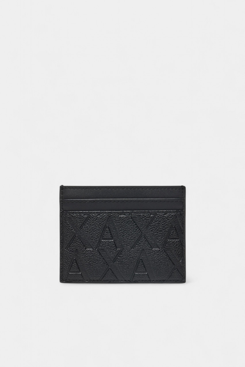 Чорний набір з гаманцем та кардхолдером XM001273 AF12133 UC001 Armani Exchange