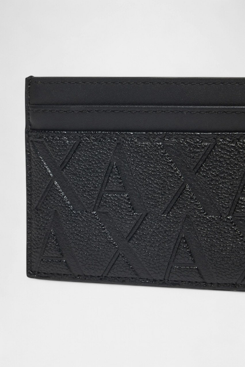 Чорний набір з гаманцем та кардхолдером XM001273 AF12133 UC001 Armani Exchange