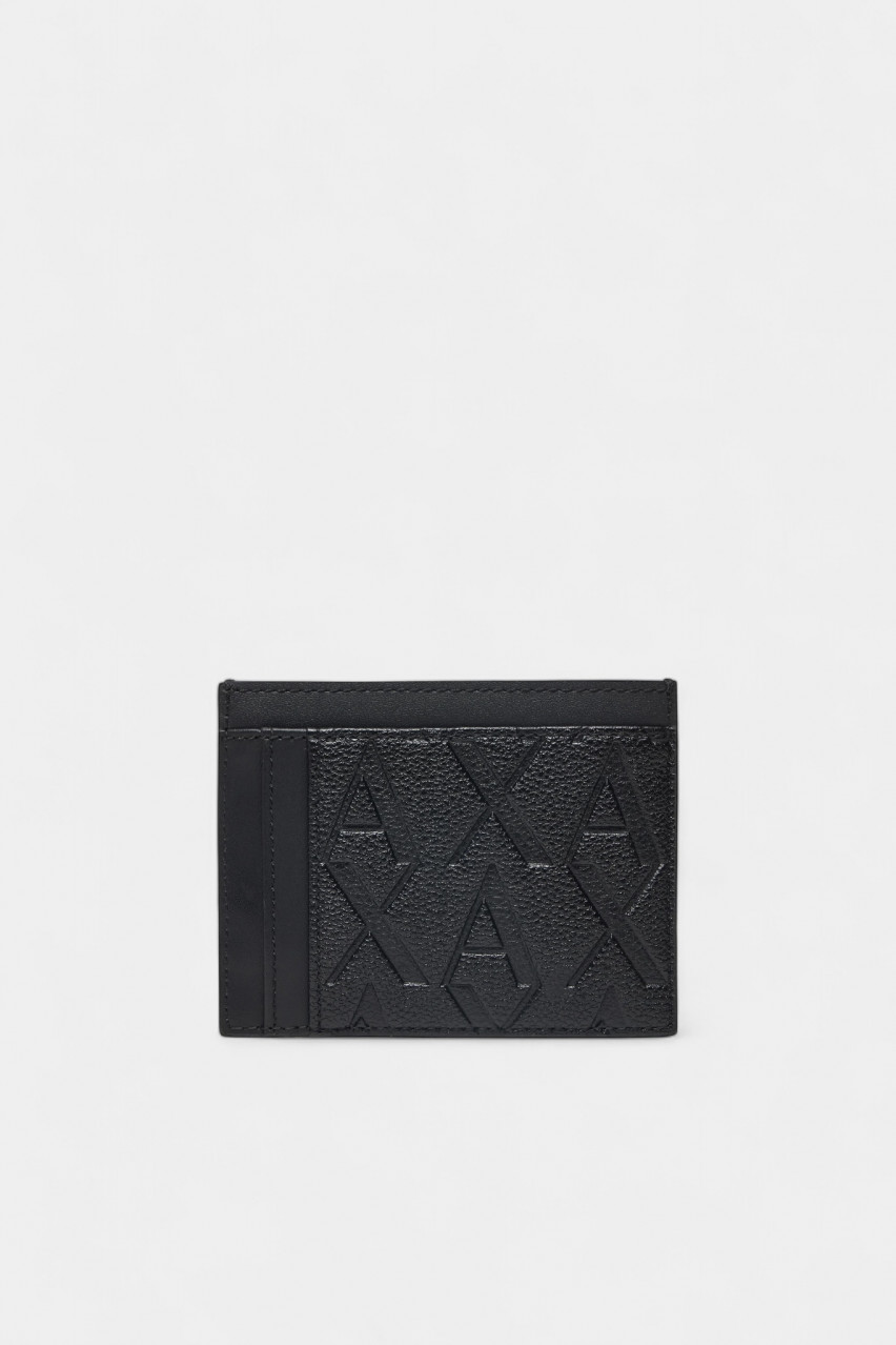 Чорний набір з гаманцем та кардхолдером XM001273 AF12133 UC001 Armani Exchange