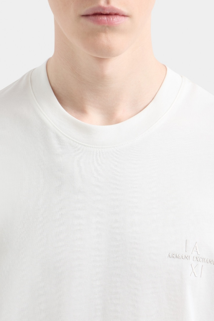 Белая футболка стандартного кроя с логотипом XM000763 AF12308 U0009 Armani Exchange