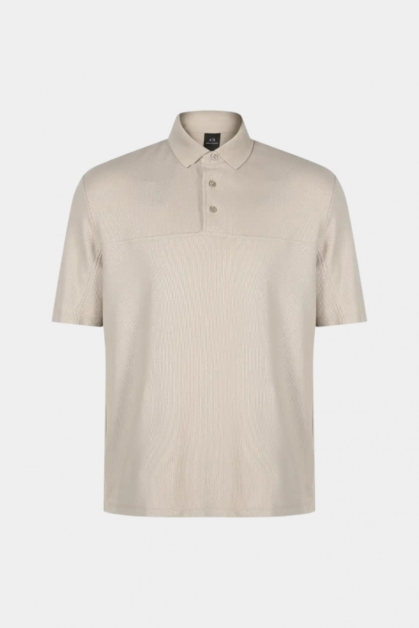Бежеве поло прямого крою з бавовни піке XM000357 AF12758 U6154 Armani Exchange