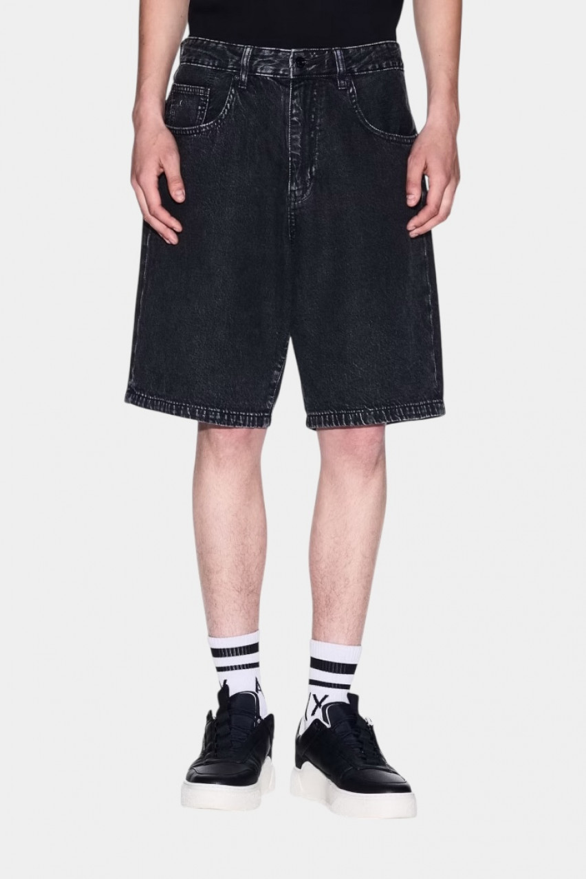 Темно-сірі джинсові шорти широкого крою XM000658 AF13366 M8001 Armani Exchange