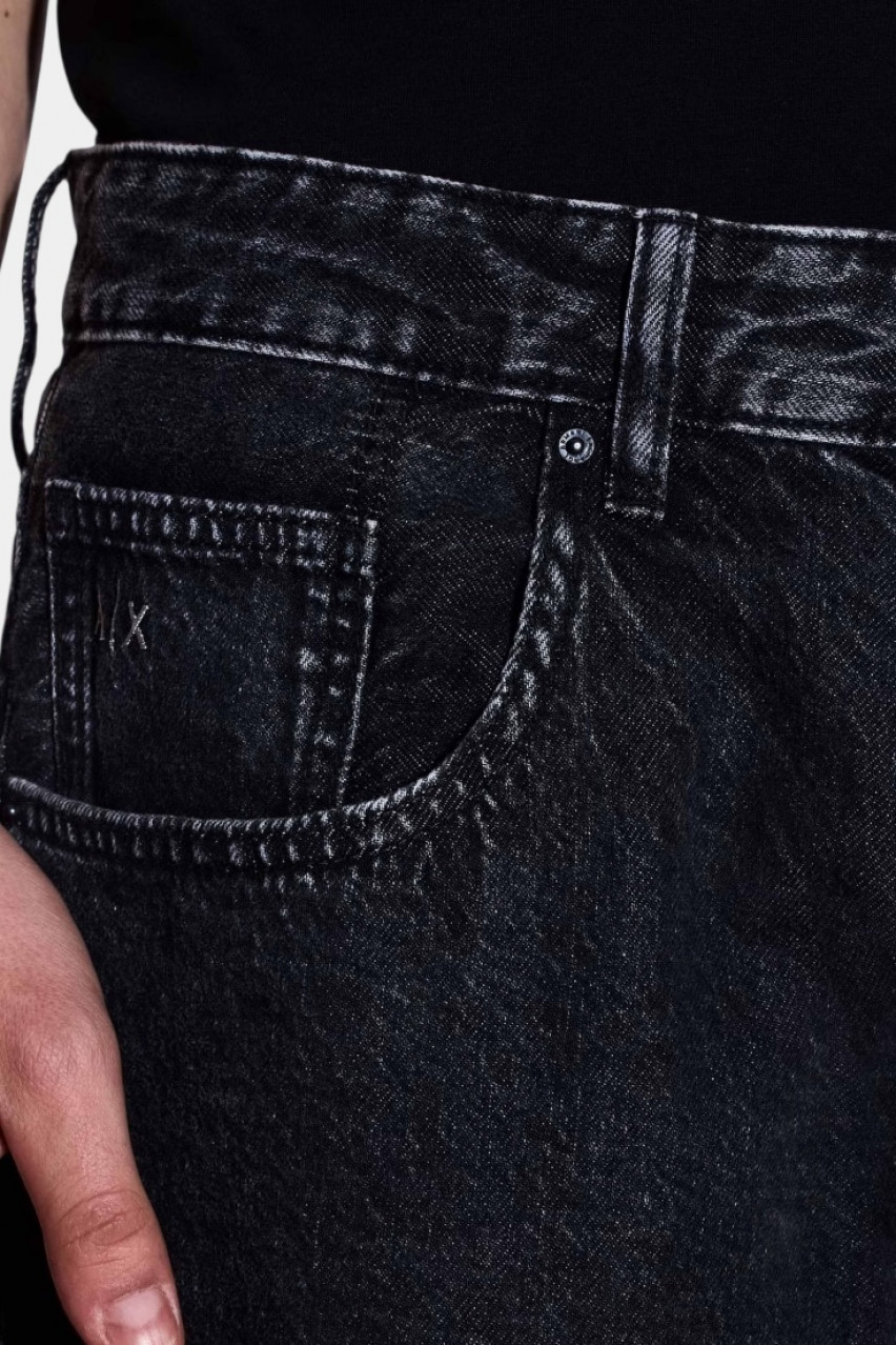 Темно-сірі джинсові шорти широкого крою XM000658 AF13366 M8001 Armani Exchange
