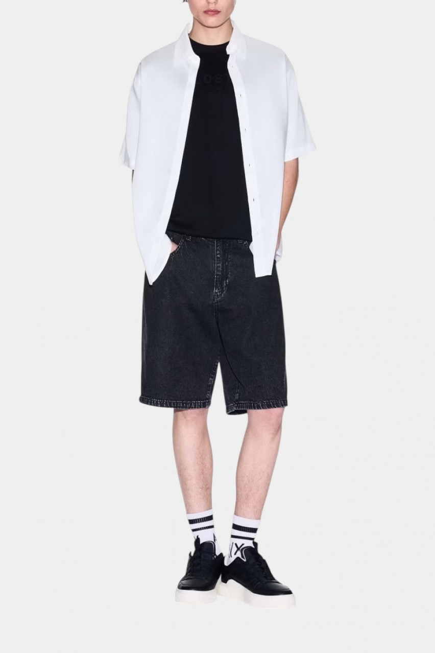 Темно-сірі джинсові шорти широкого крою XM000658 AF13366 M8001 Armani Exchange