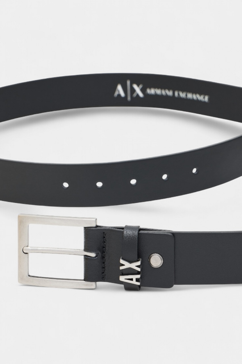 Черный кожаный ремень XM000606 AF12704 UC001 Armani Exchange