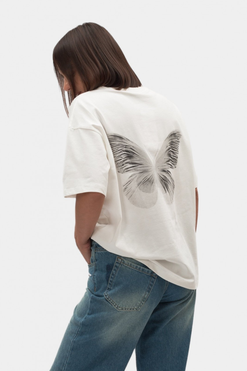 Біла футболка Butterfly BLAZH.