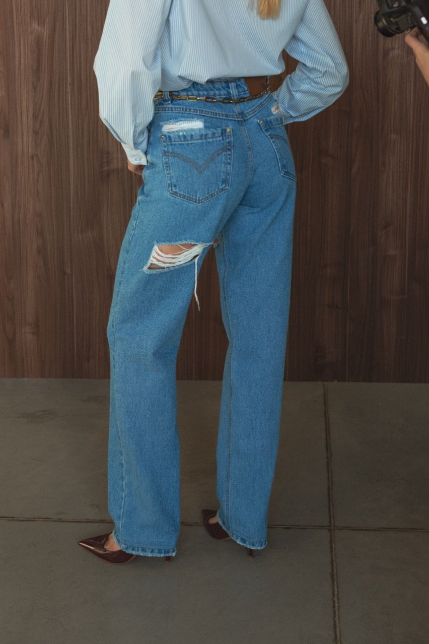 Сині джинси Straight Fit
