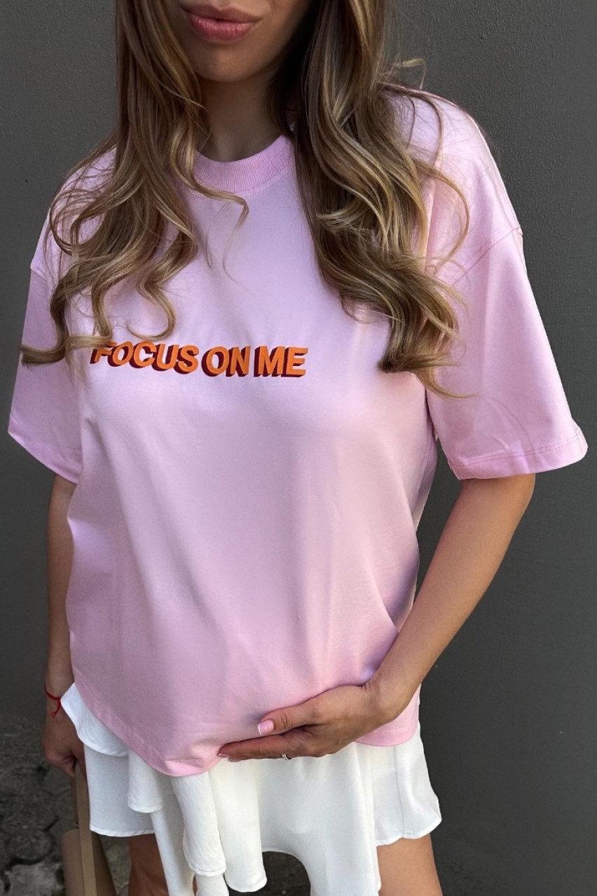 Рожева футболка Focus On Me SS2024 BLAZH'
