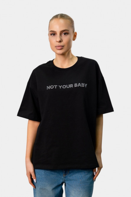 Чорна футболка Not Your Baby