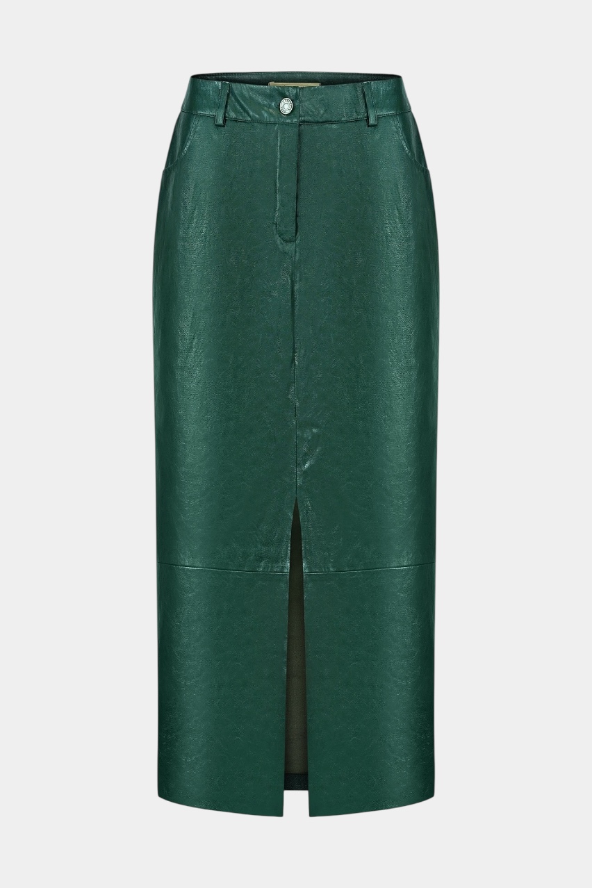 Темно-зелена спідниця Crocodile WWB-SK28-49-179 BÁZHANE