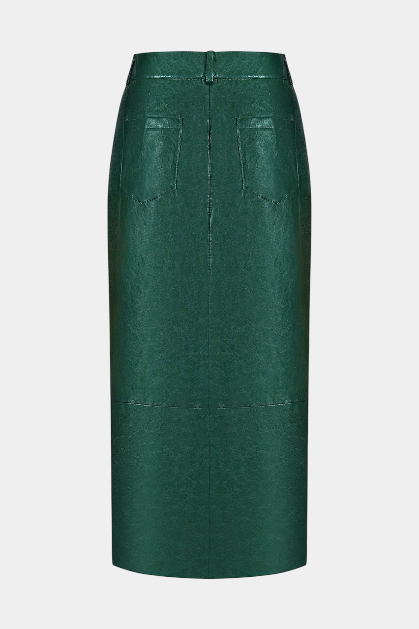 Темно-зелена спідниця Crocodile WWB-SK28-49-179 BÁZHANE