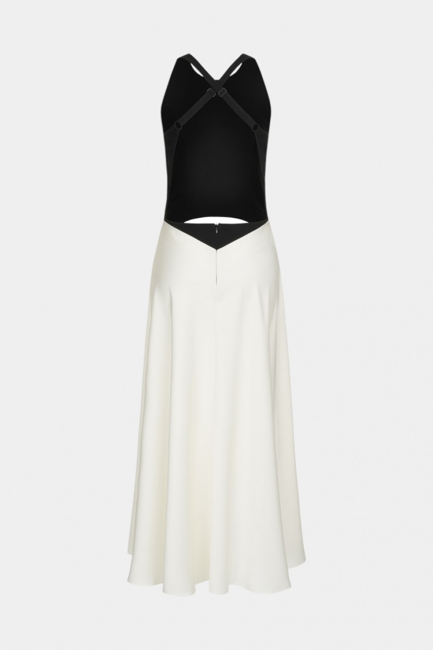 Чорно-біла сукня Riviera WWT-DR6004-41-11 BÁZHANE