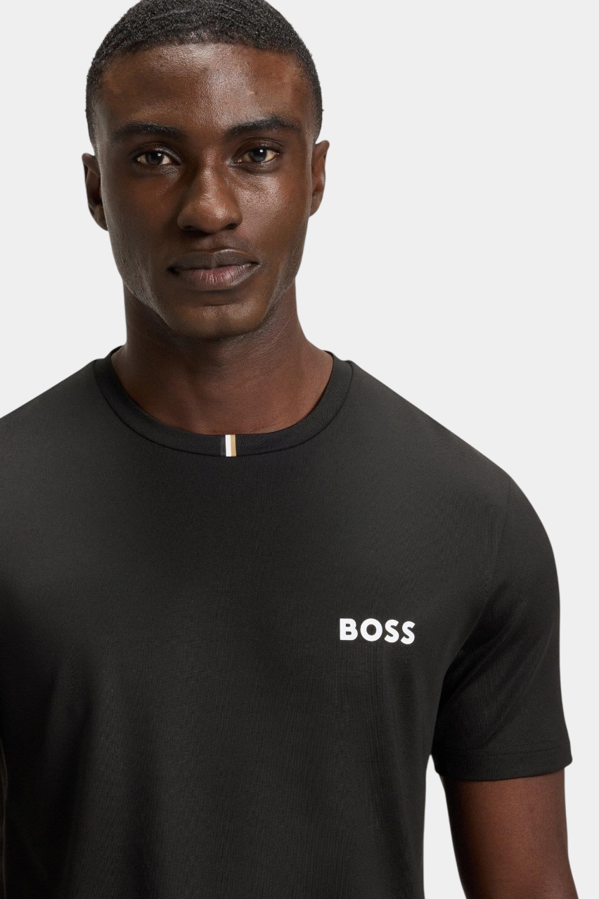 Черная футболка Tee TOC с логотипом 50543328 001 BOSS