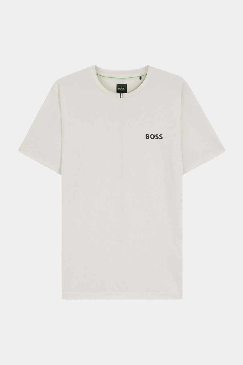 Бежевая футболка Tee TOC с логотипом 50543328 131 BOSS