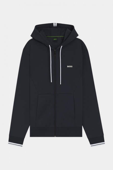 Темно-синее хлопковое худи FZ Hoodie Zone на молнии