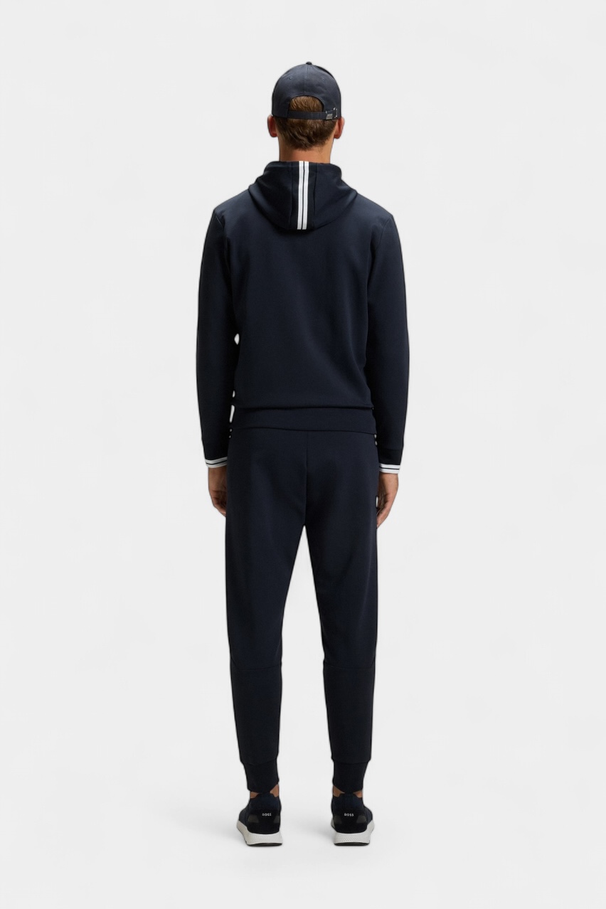 Темно-синее хлопковое худи FZ Hoodie Zone на молнии 50542974 403 BOSS