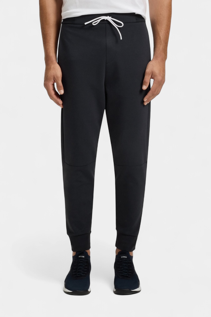 Темно-синие хлопковые спортивные штаны Pants Zone 50543070 403 BOSS