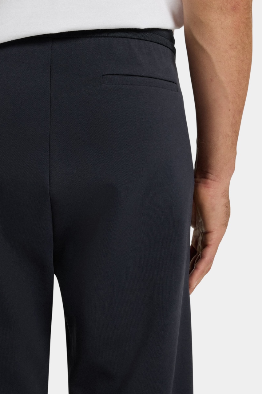 Темно-синие хлопковые спортивные штаны Pants Zone 50543070 403 BOSS