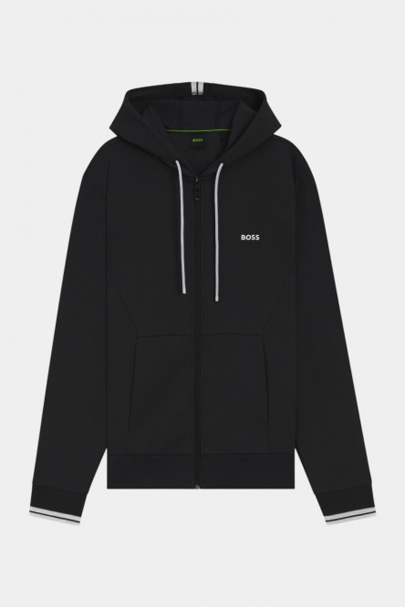 Черное хлопковое худи FZ Hoodie Zone на молнии
