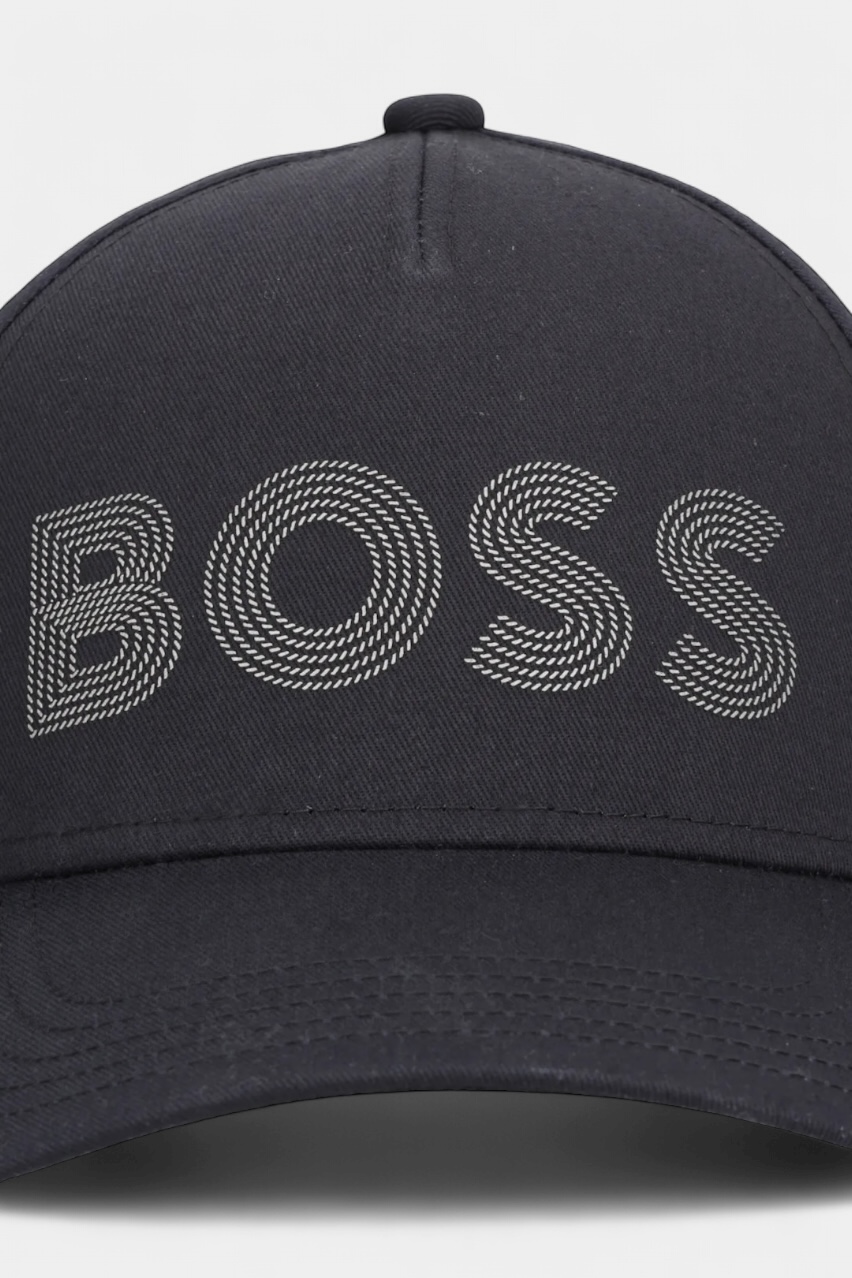Черная хлопковая кепка Pyer-BOSS-Mirror 50544417 001 BOSS