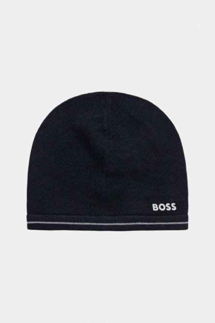 Темно-синяя шерстяная шапка Arveso_Beanie