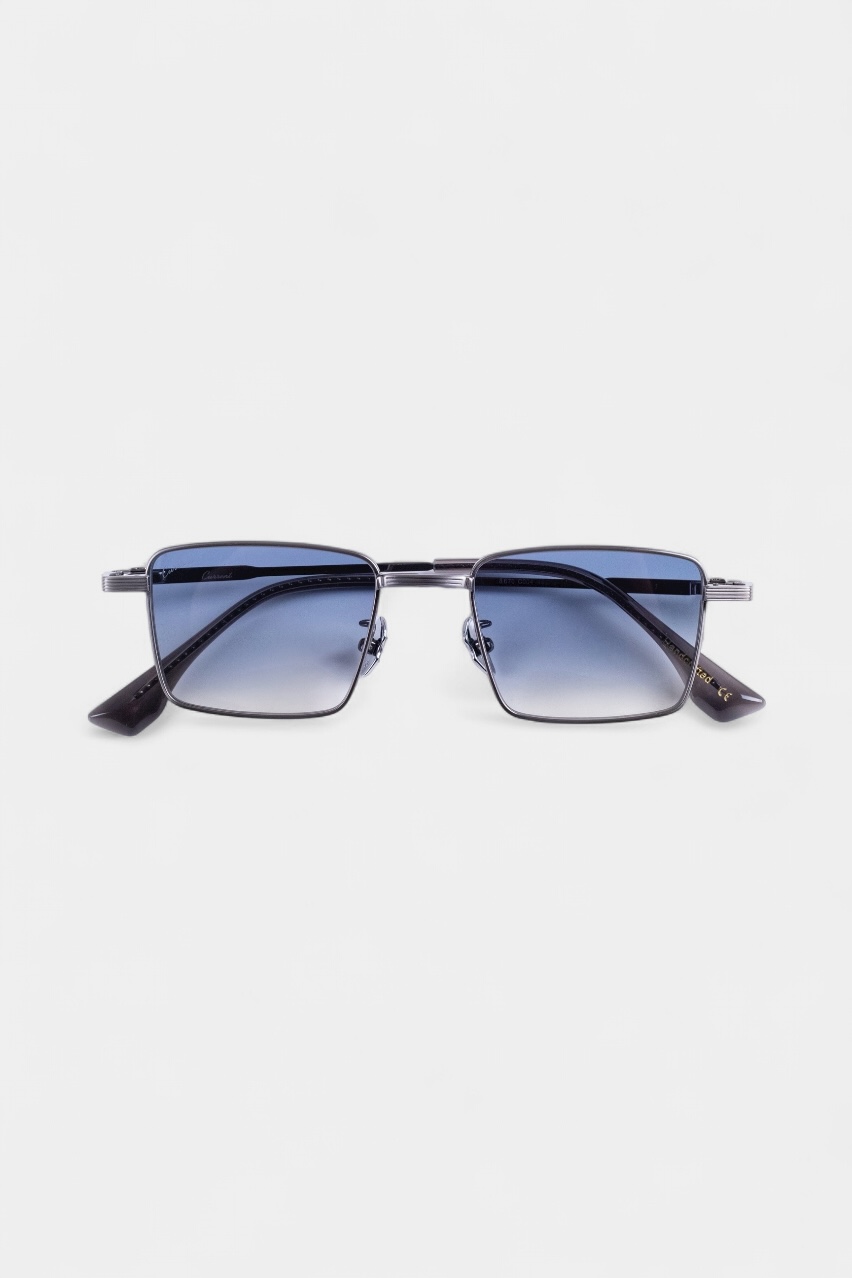 Серебристые солнцезащитные очки Denim с голубыми линзами CR8670 CURRENT