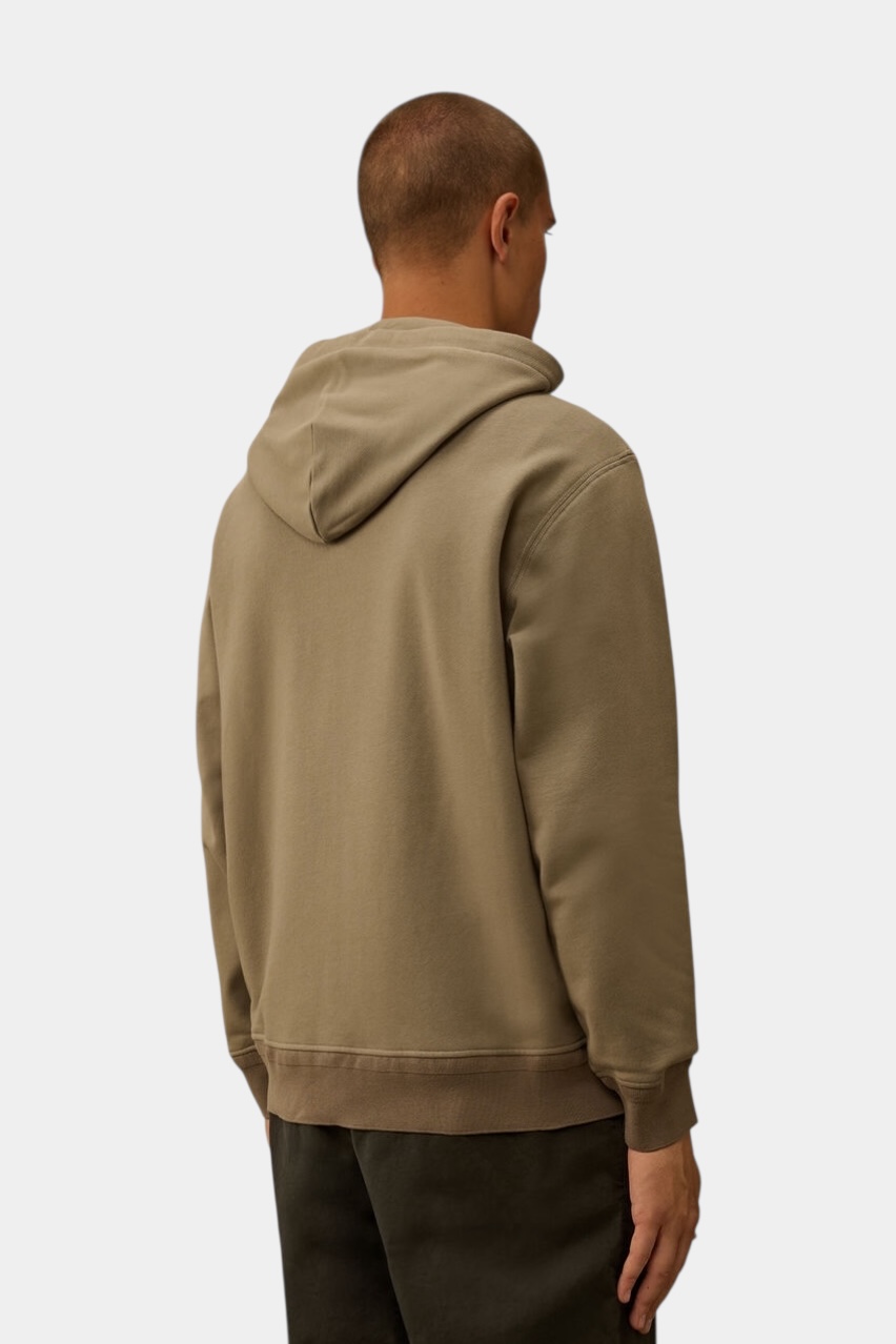 Оливковое худи на молнии 19CMSS137A005086W 356 C.P. Company