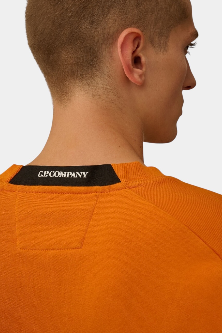 Оранжевый свитшот из ткани Diagonal Raised 19CMSS713A005086W 434 C.P. Company