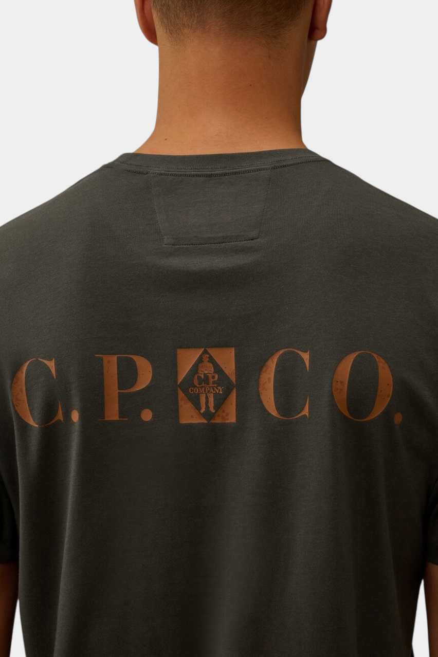 Графітова футболка з джерсі 30/1 19CMTS104A005100W 978 C.P. Company