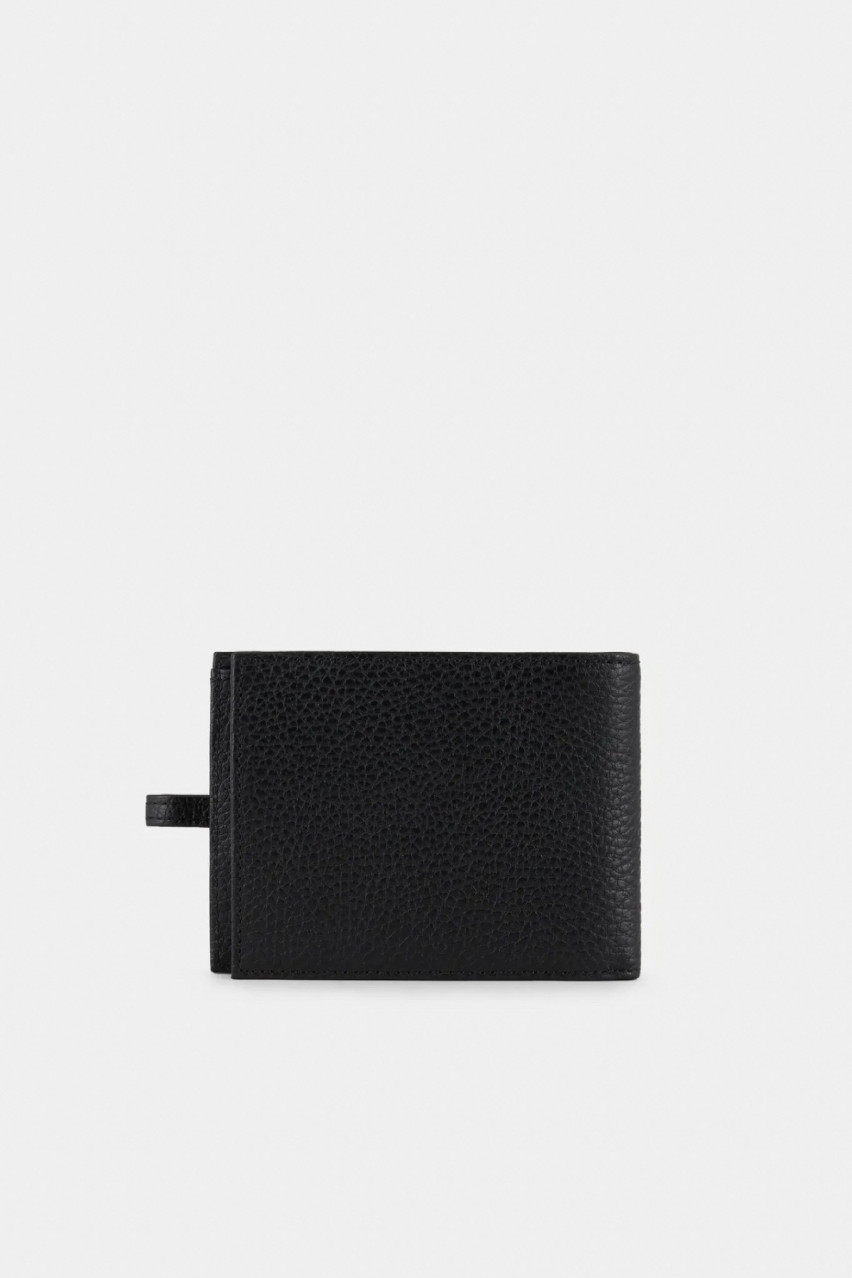 Чёрный кошелек Emporio Armani