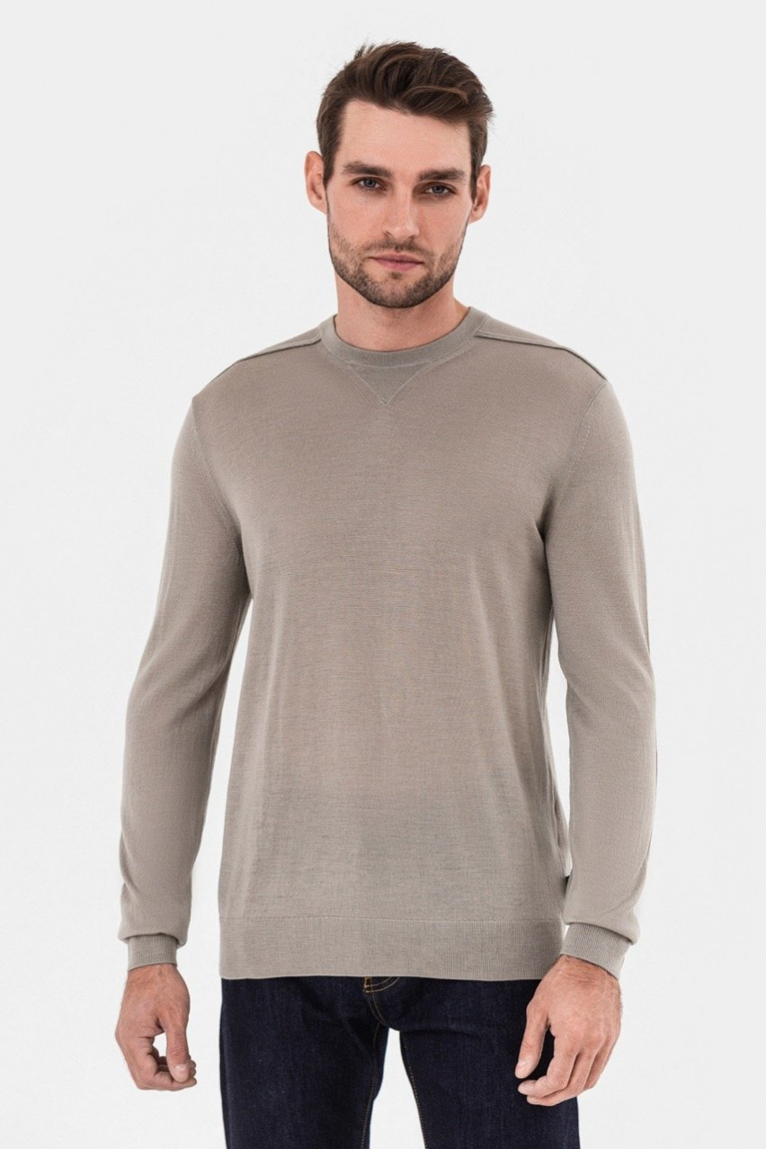 Бежевий светр Emporio Armani