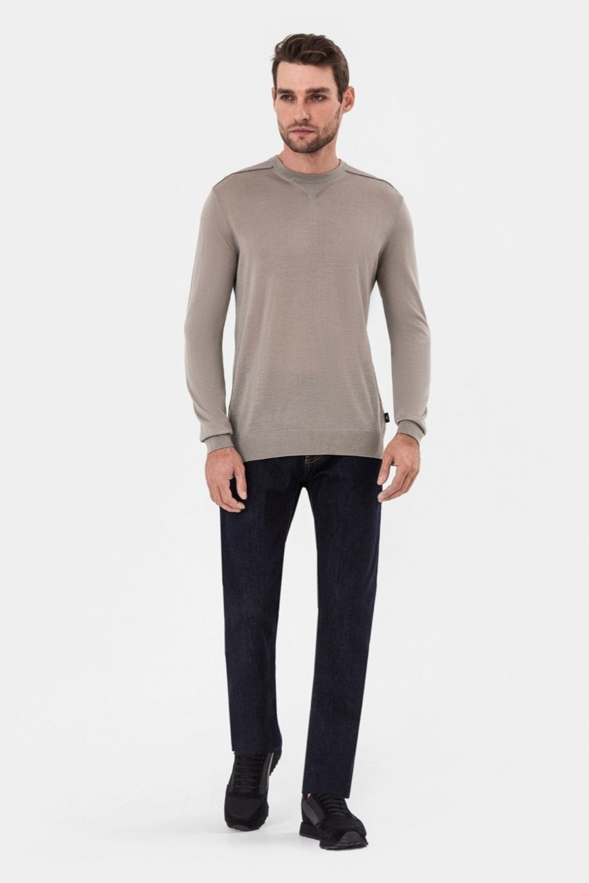 Бежевий светр Emporio Armani