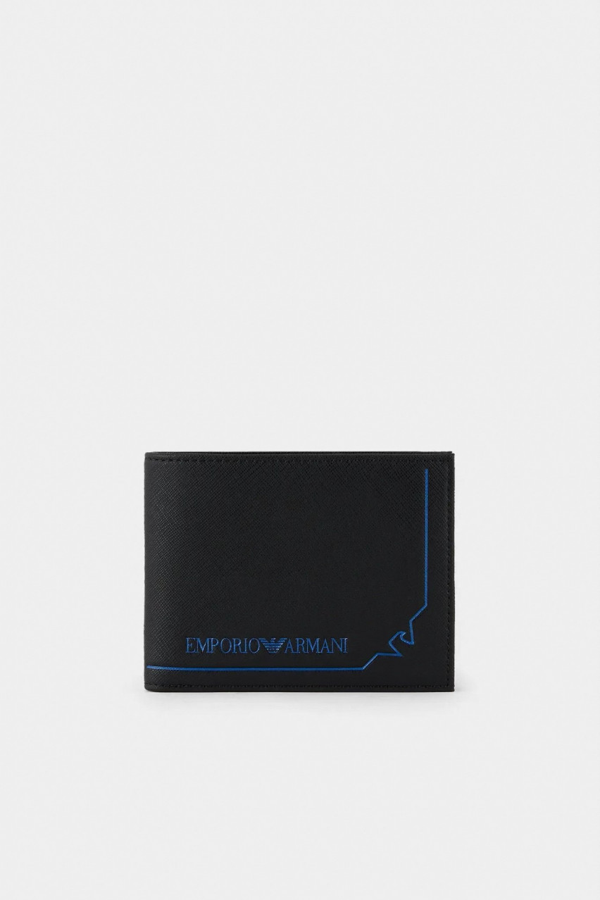 Чорний гаманець Emporio Armani 