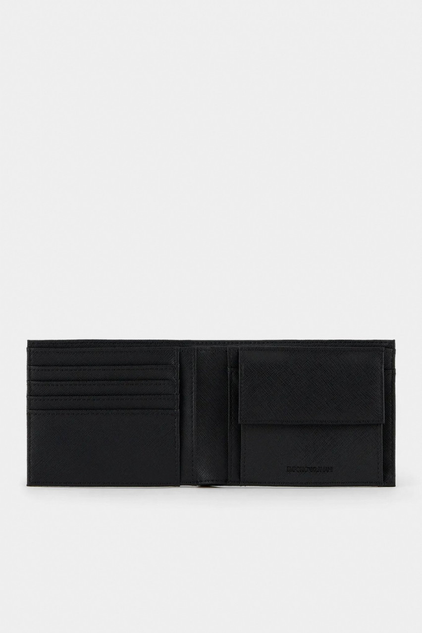 Чорний гаманець Emporio Armani 