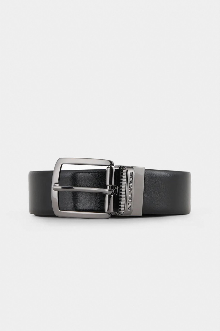 Чёрный ремень Emporio Armani