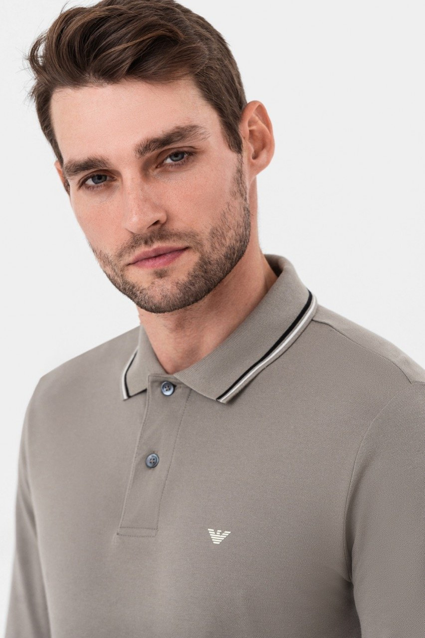Бежеве поло Emporio Armani